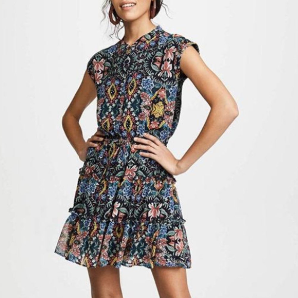 Rebecca Minkoff | Ollie Cocktail Dress | Black Floral | Size XS